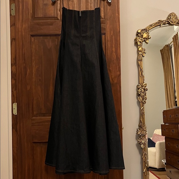 Reiss NWT Rosa Denim Midi Dress Indigo Blue - Picture 7 of 7